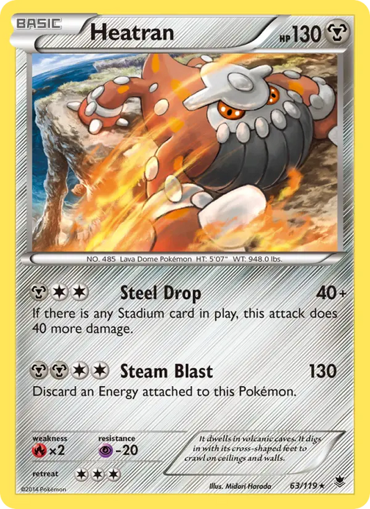 Heatran 63 Phantom Forces Pokesingles
