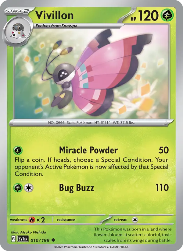Vivillon 10 Scarlet & Violet Pokesingles