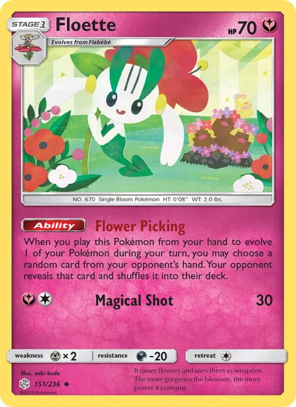 Floette 151 Cosmic Eclipse Pokesingles