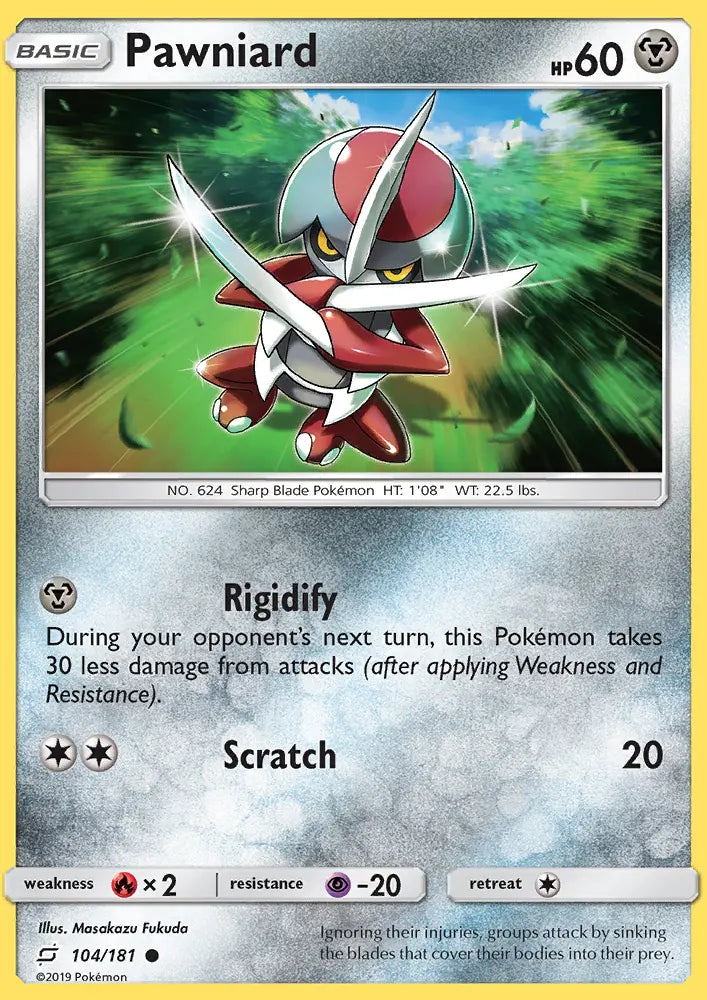 Pawniard 104 Team Up Pokesingles
