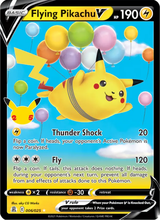 Flying Pikachu V 6 Celebrations Pokesingles