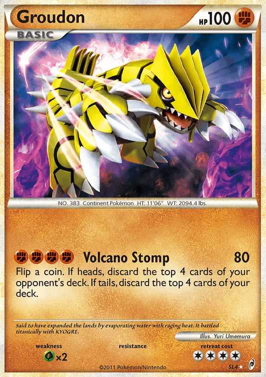 Groudon SL4 Call of Legends Pokesingles