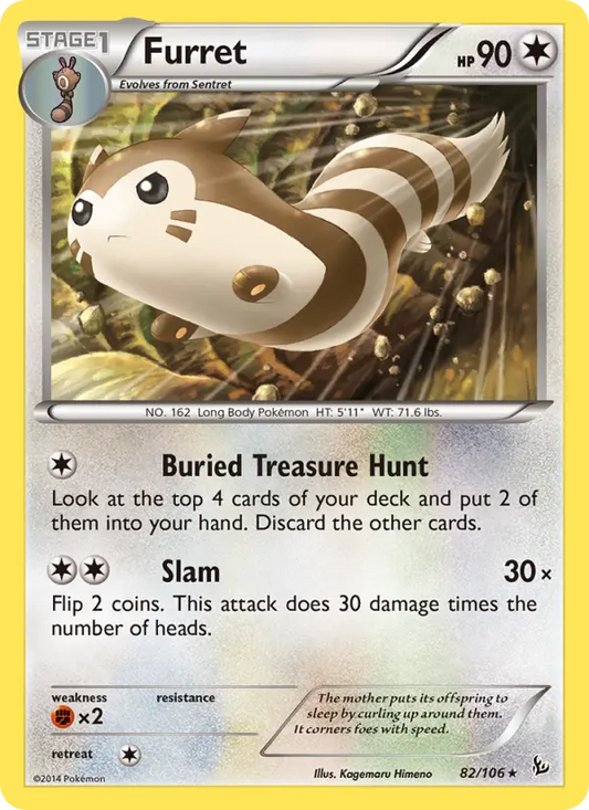 Furret 82 Flashfire Pokesingles