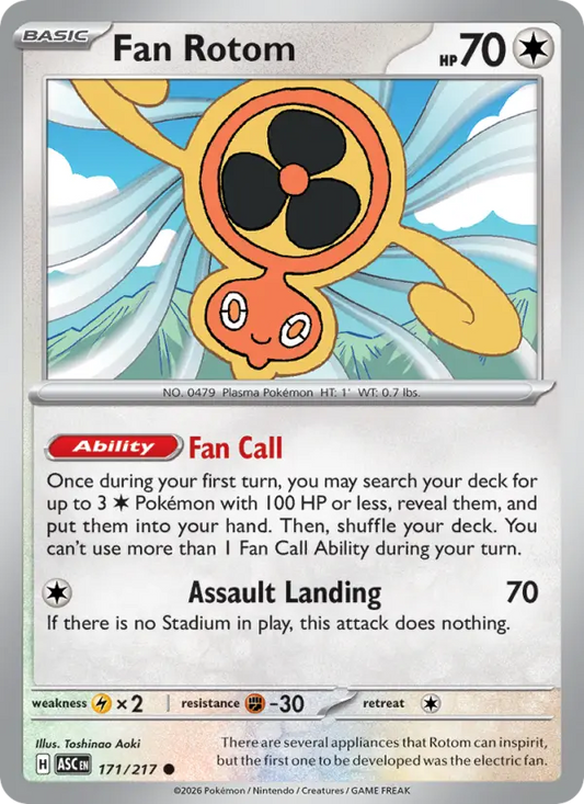 Fan Rotom 171 Ascended Heroes Pokesingles