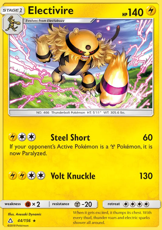 Electivire 44 Ultra Prism Pokesingles