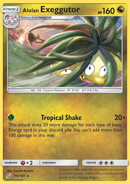 Alolan Exeggutor 114 Team Up Pokesingles
