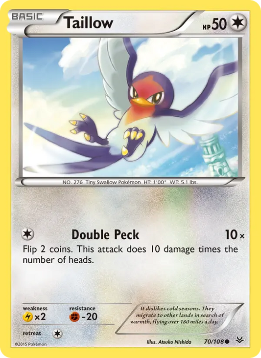 Taillow 70 Roaring Skies Pokesingles