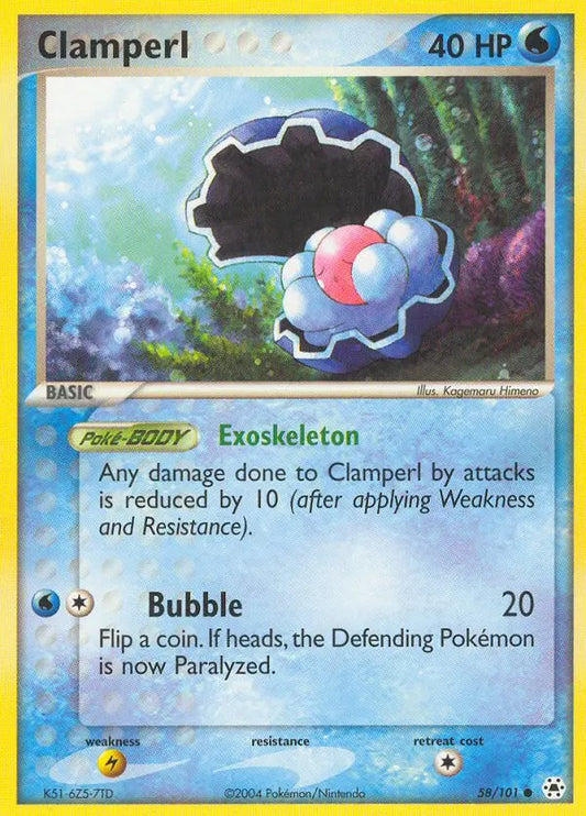 Clamperl 58 Hidden Legends Pokesingles