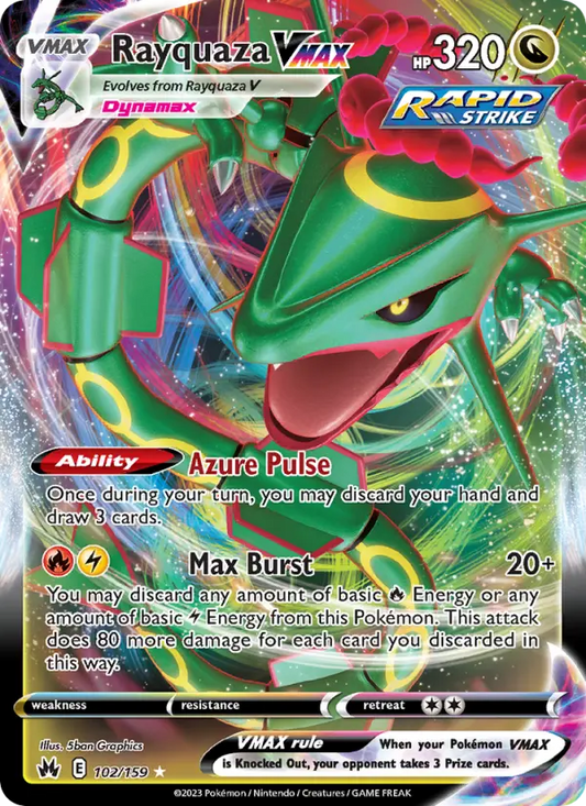 Rayquaza VMAX 102 Crown Zenith Pokesingles