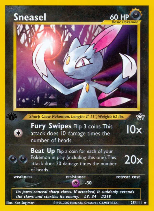 Sneasel 25 Neo Genesis Pokesingles