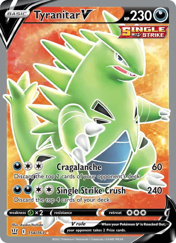Tyranitar V 154 Battle Styles Pokesingles