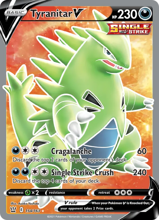 Tyranitar V 154 Battle Styles Pokesingles