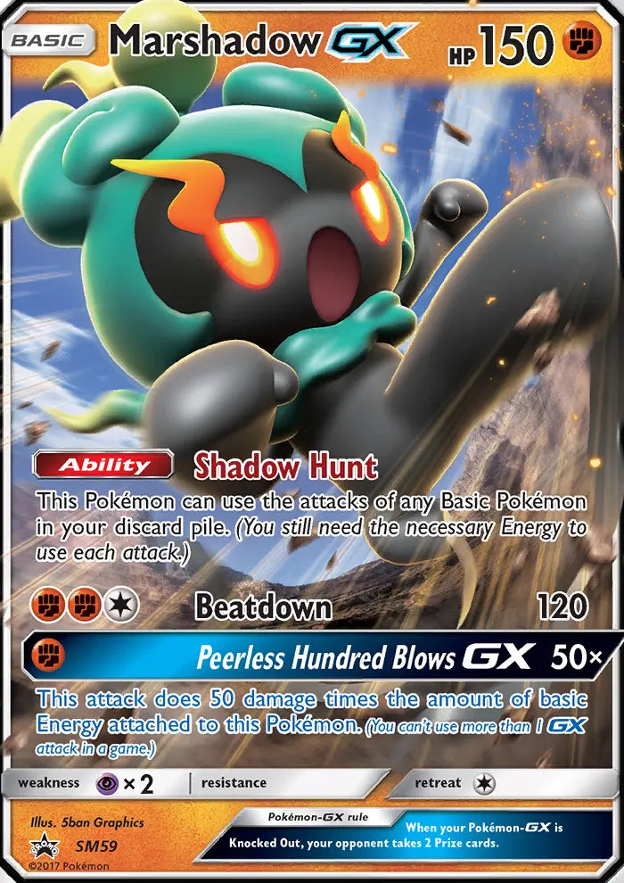 Marshadow GX SM59 SM Black Star Promos Pokesingles
