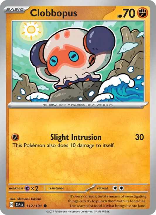 Clobbopus 112 Surging Sparks Pokesingles