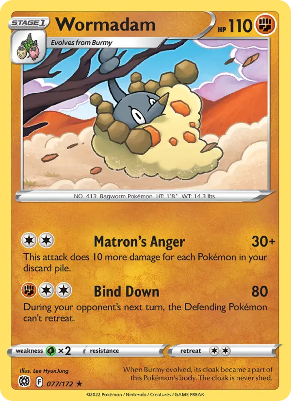 Wormadam 77 Brilliant Stars Pokesingles