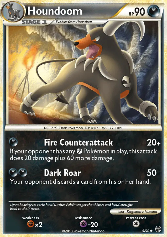 Houndoom 5 Undaunted Pokesingles