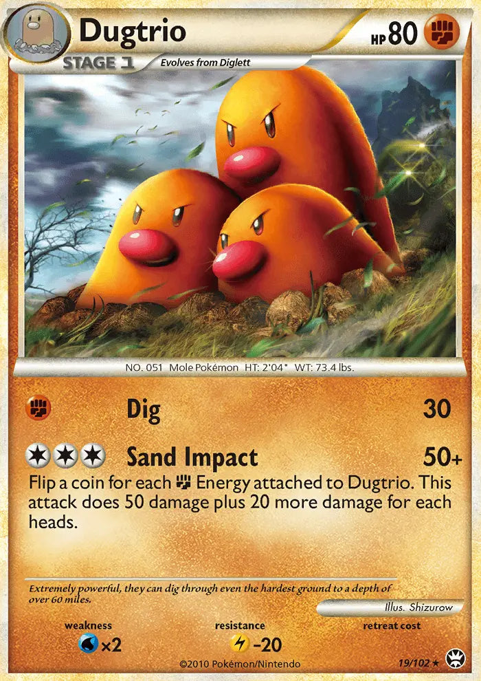 Dugtrio 19 Triumphant Pokesingles