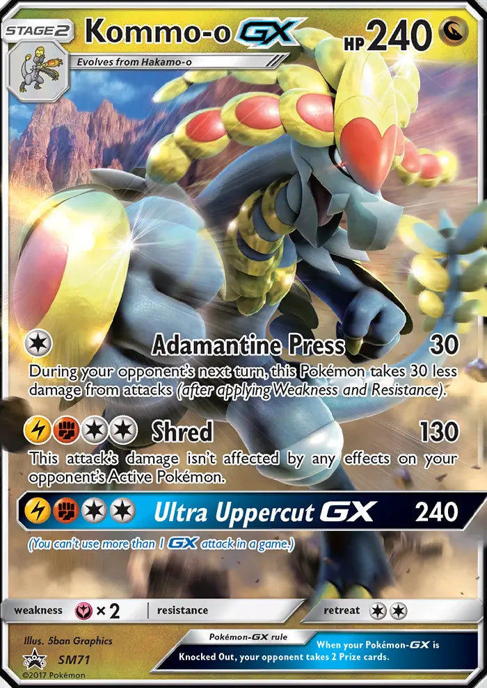 Kommo-o GX SM71 SM Black Star Promos Pokesingles