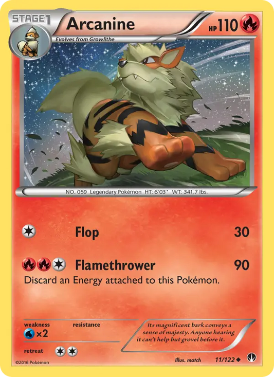Arcanine 11 BREAKpoint Pokesingles