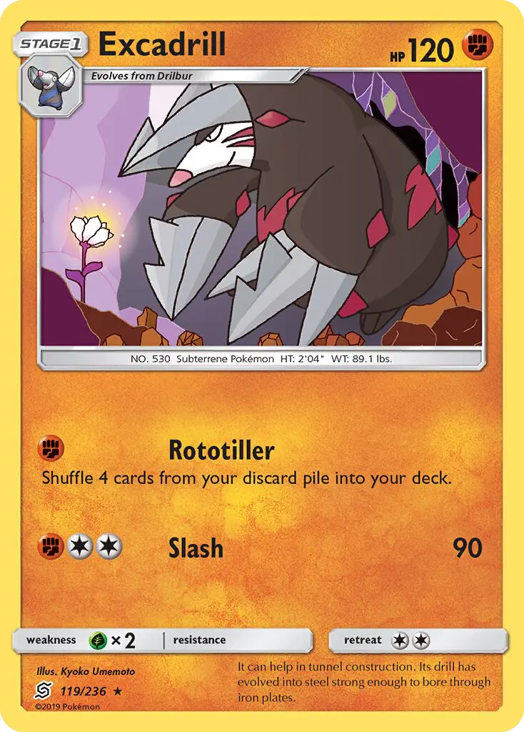 Excadrill 119 Unified Minds Pokesingles
