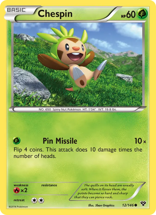 Chespin 12 XY Pokesingles