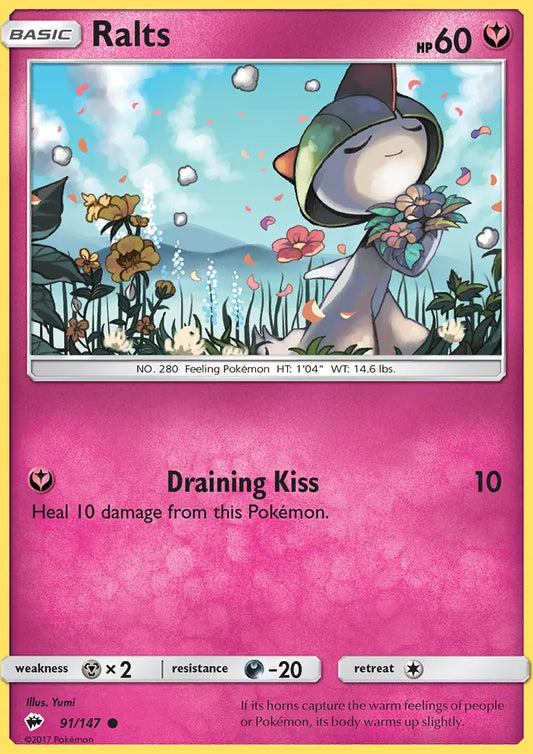 Ralts 91 Burning Shadows Pokesingles