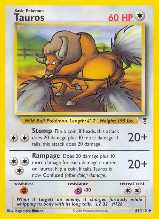 Tauros 65 Legendary Collection Pokesingles