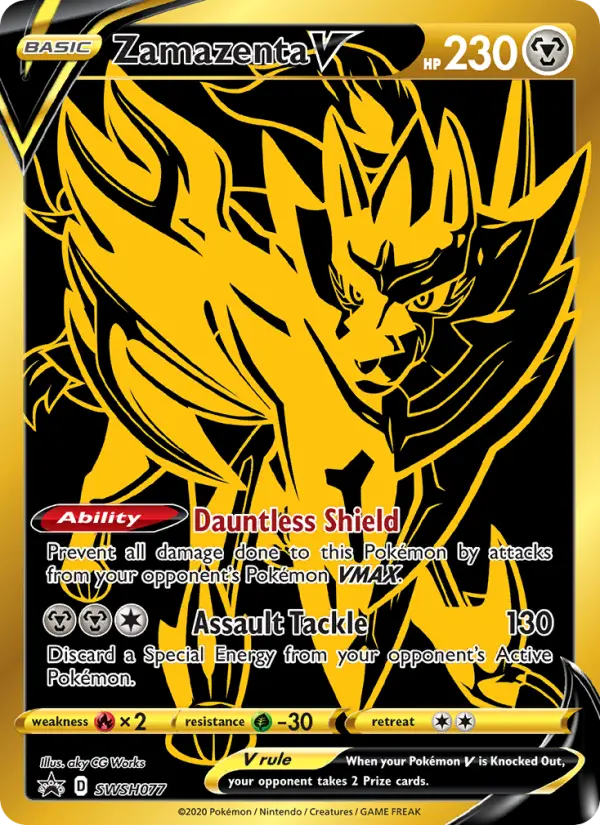Zamazenta V SWSH077 SWSH Black Star Promos Pokesingles