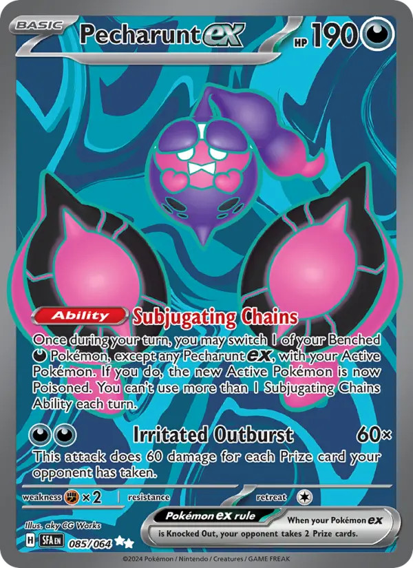 Pecharunt ex 85 Shrouded Fable Pokesingles