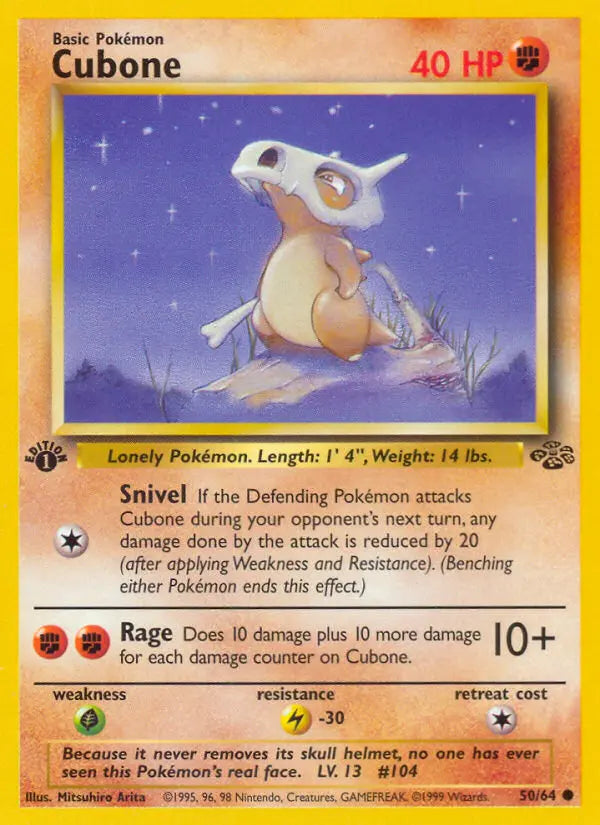 Cubone 50 Jungle Pokesingles