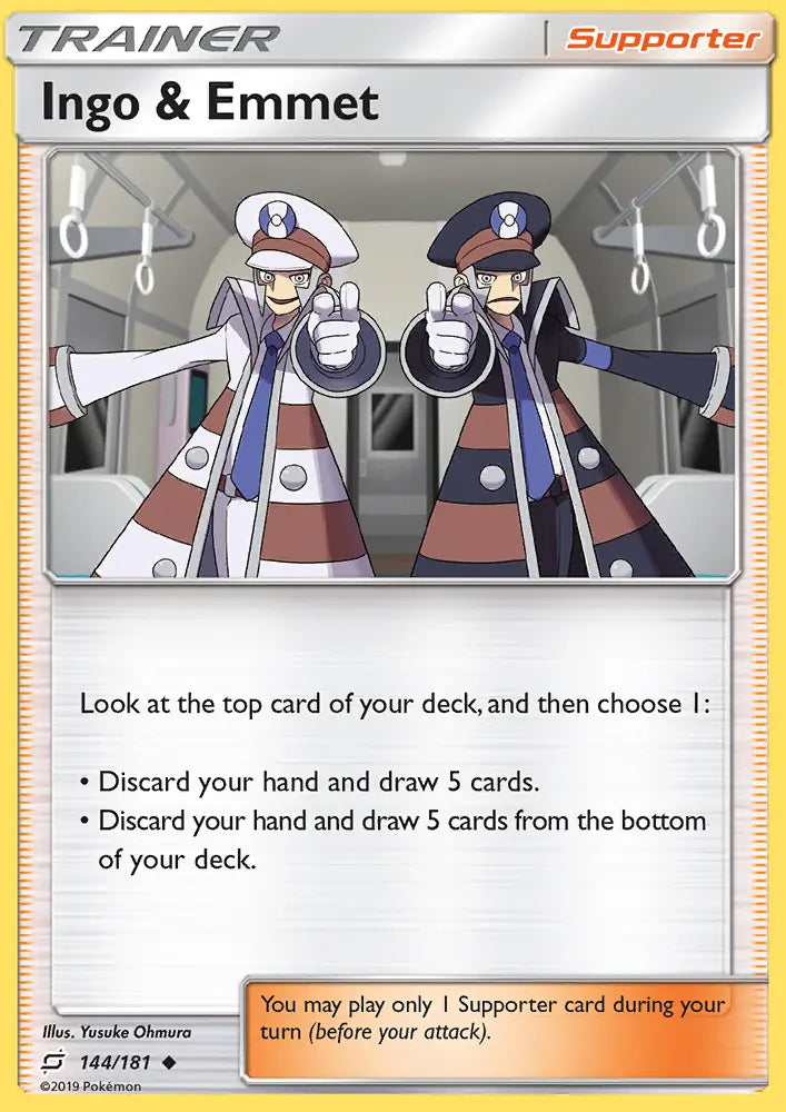 Ingo & Emmet 144 Team Up Pokesingles