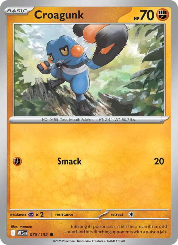 Croagunk 78 Mega Evolution Pokesingles