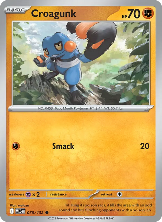 Croagunk 78 Mega Evolution Pokesingles