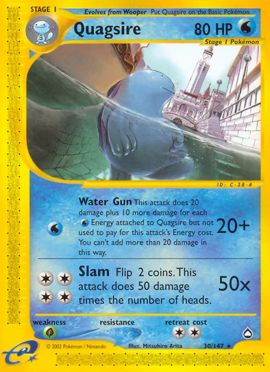 Quagsire 30 Aquapolis Pokesingles