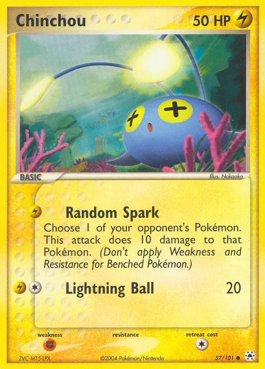 Chinchou 57 Hidden Legends Pokesingles