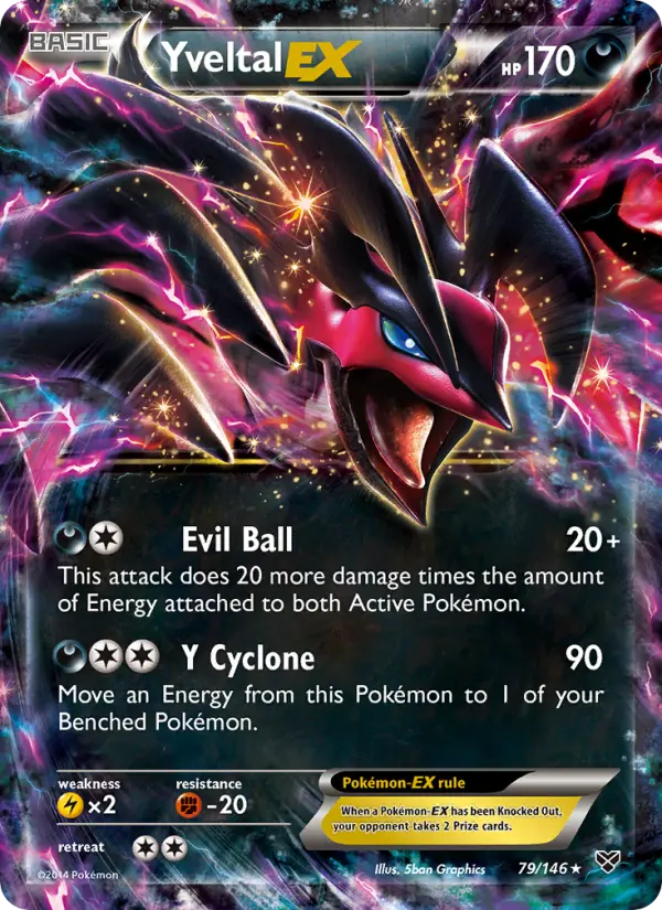 Yveltal EX 79 XY Pokesingles