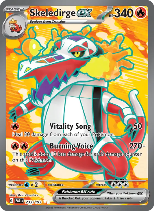 Skeledirge ex 233 Paldea Evolved Pokesingles