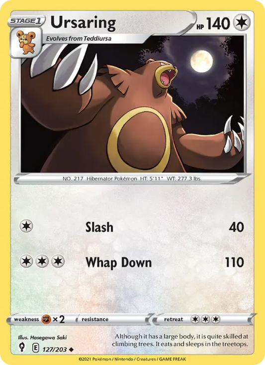 Ursaring 127 Evolving Skies Pokesingles