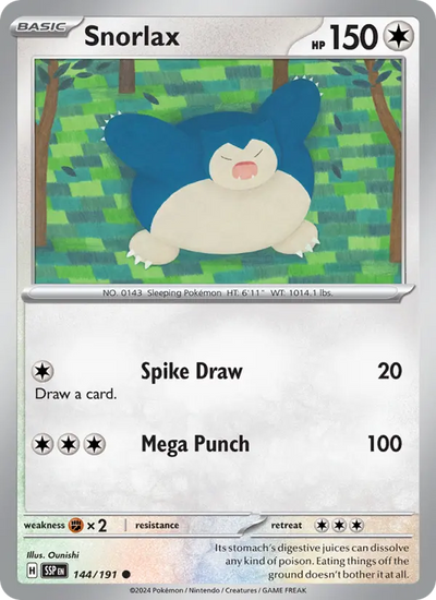 Snorlax 144 Surging Sparks Pokesingles