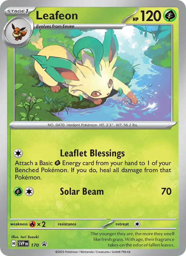 Leafeon 170 SVP Black Star Promos Pokesingles