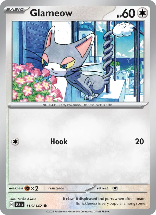 Glameow 116 Stellar Crown Pokesingles