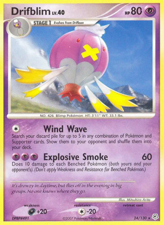 Drifblim 24 Diamond & Pearl Pokesingles