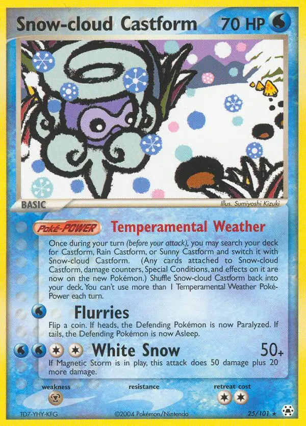 Snow-cloud Castform 25 Hidden Legends Pokesingles