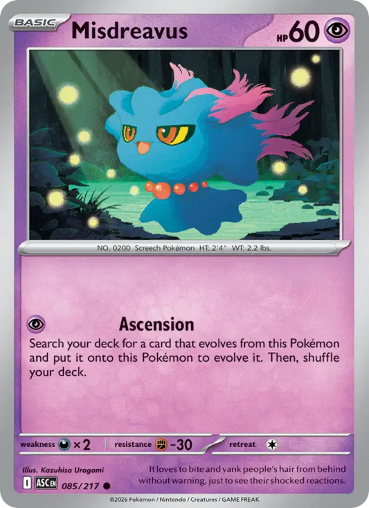 Misdreavus 85 Ascended Heroes Pokesingles