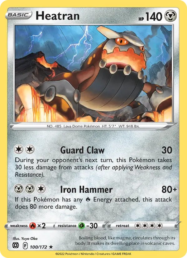 Heatran 100 Brilliant Stars Pokesingles