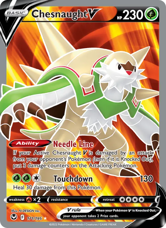 Chesnaught V 171 Silver Tempest Pokesingles