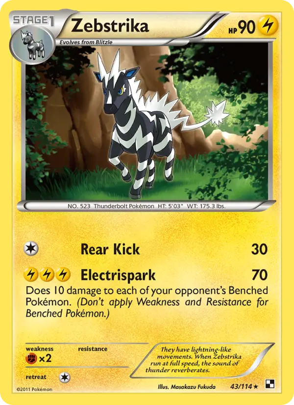 Zebstrika 43 Black & White Pokesingles