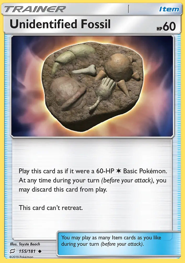 Unidentified Fossil 155 Team Up Pokesingles