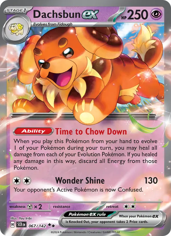 Dachsbun ex 67 Stellar Crown Pokesingles