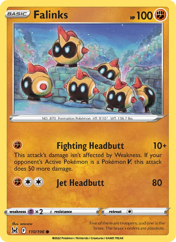 Falinks 110 Lost Origin Pokesingles